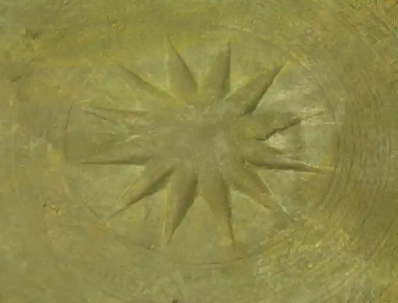 Bronze drum from Batu Buruk Terengganu, sun symbol, sun disc